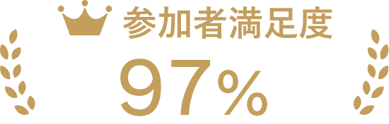 参加者満足度 97%