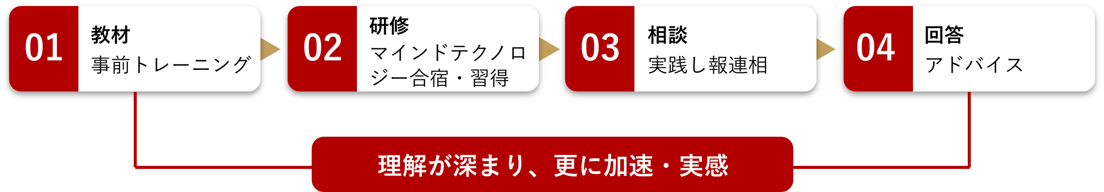 研修カリキュラムの流れ